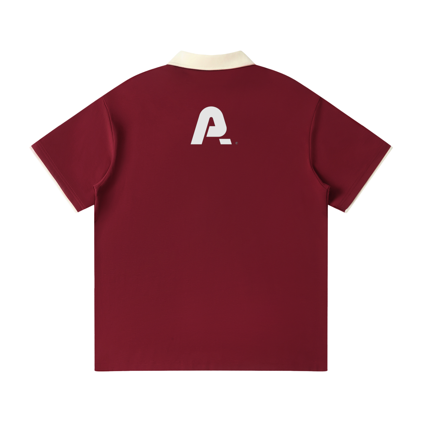 Contrast Collar Raglan Polo Shirt