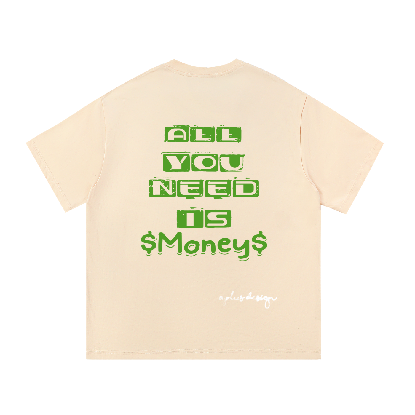 AP All U need Is Money Cotton T-Shirt