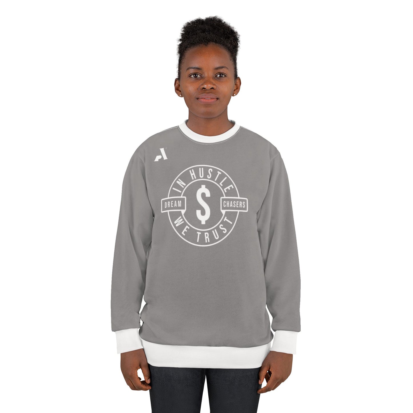 AP Hustle In We Trust Sweatshirt — Dream Chasers Crewneck