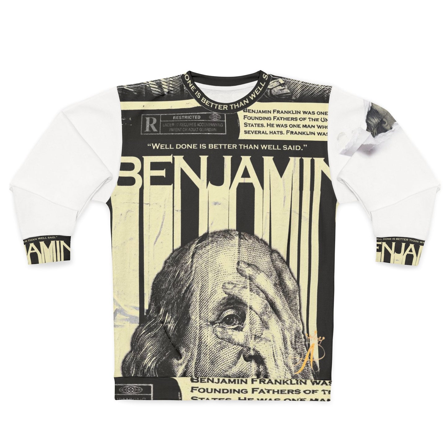 AP Benjamin Franklin Quote Sweatshirt, Graphic Sweatshirt, Unique Apparel, , Gift for Scholars