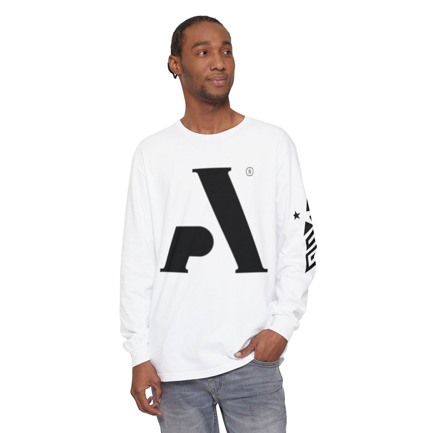 AP Logo  Long Sleeve T-Shirt | Casual Wear, Gift for Him Everyday Essentials, Trendy Fashion, Graphic Tee