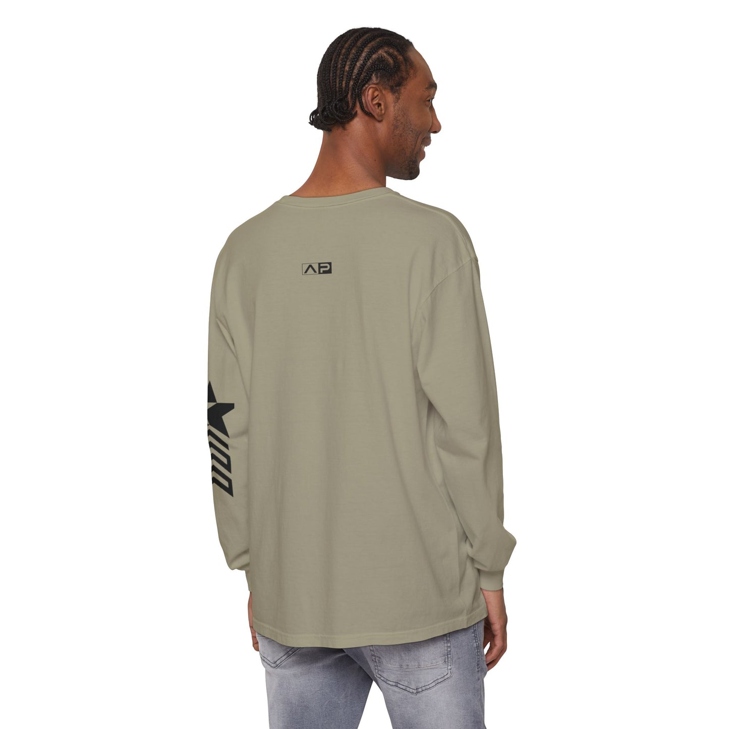 AP Logo  Long Sleeve T-Shirt | Casual Wear, Gift for Him Everyday Essentials, Trendy Fashion, Graphic Tee