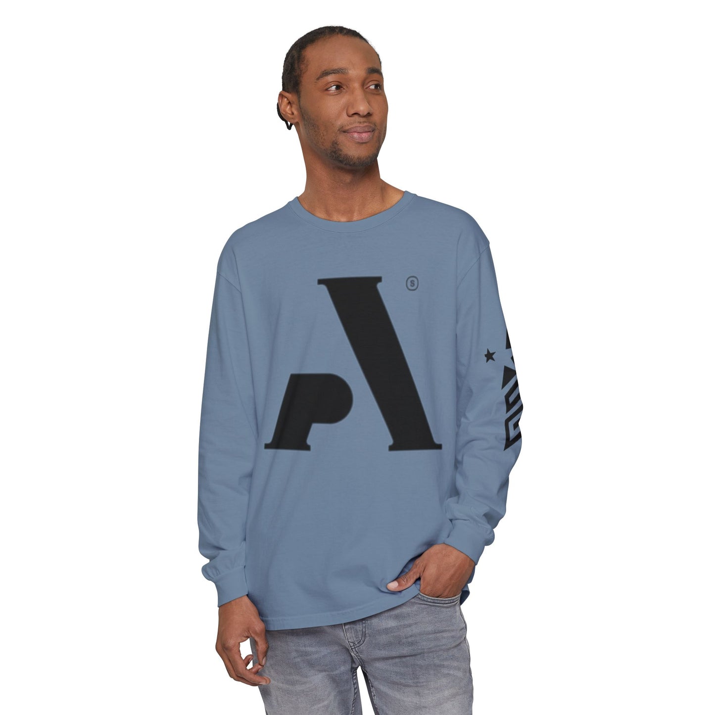 AP Logo  Long Sleeve T-Shirt | Casual Wear, Gift for Him Everyday Essentials, Trendy Fashion, Graphic Tee