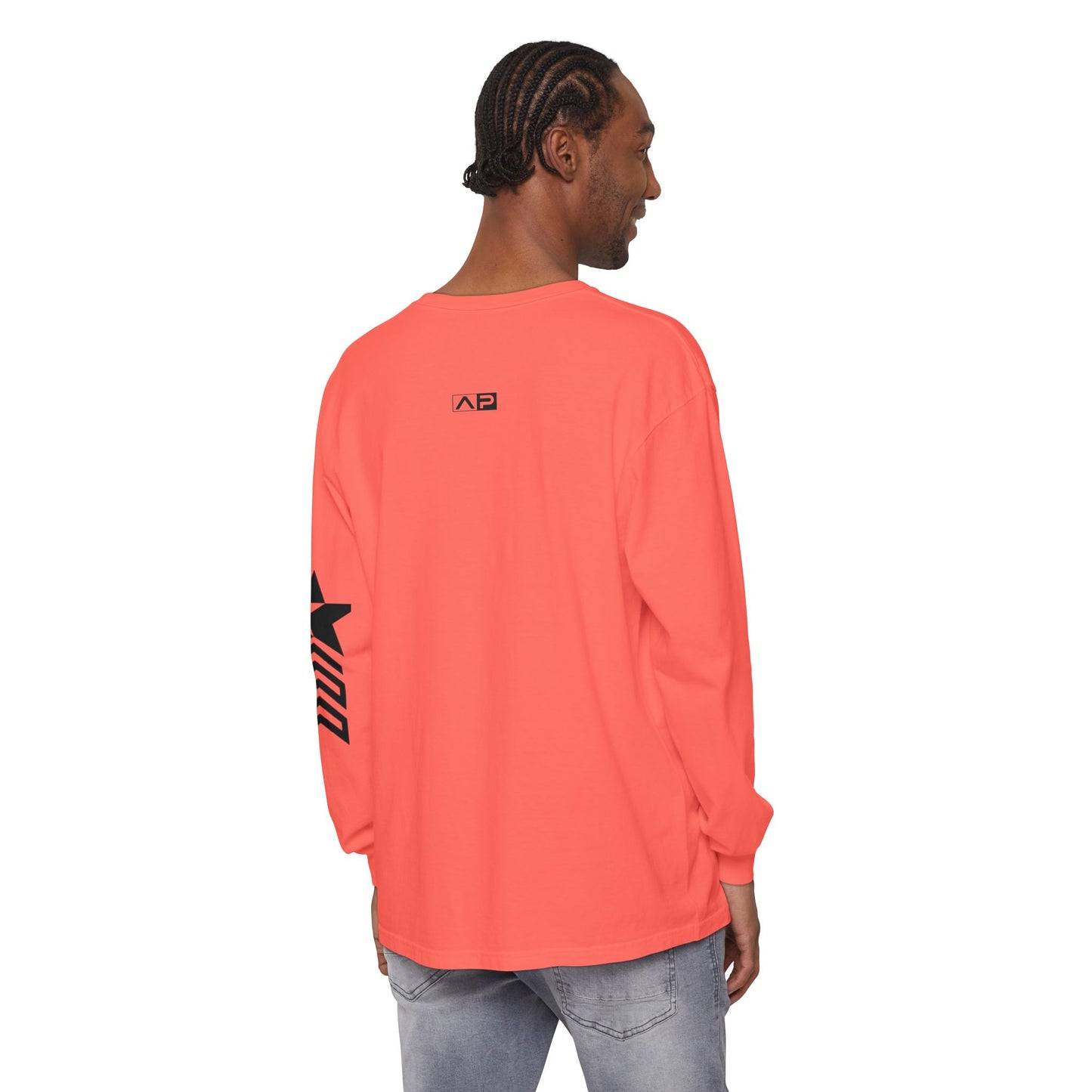 AP Logo  Long Sleeve T-Shirt | Casual Wear, Gift for Him Everyday Essentials, Trendy Fashion, Graphic Tee