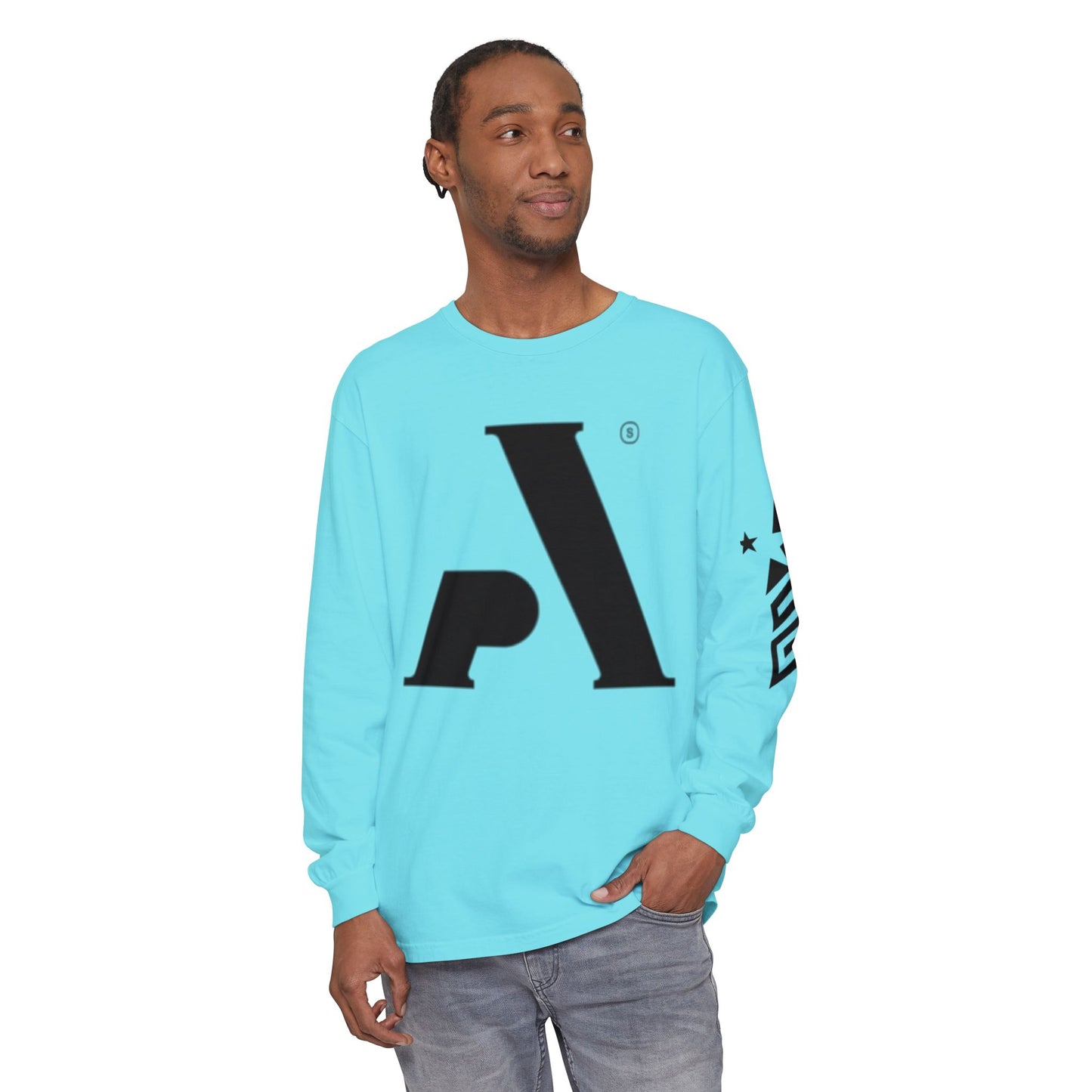 AP Logo  Long Sleeve T-Shirt | Casual Wear, Gift for Him Everyday Essentials, Trendy Fashion, Graphic Tee