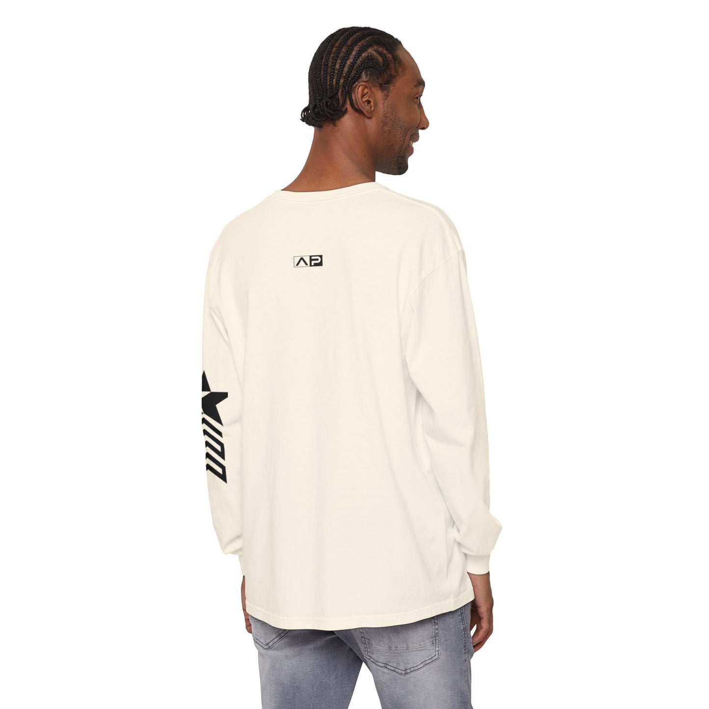 AP Logo  Long Sleeve T-Shirt | Casual Wear, Gift for Him Everyday Essentials, Trendy Fashion, Graphic Tee