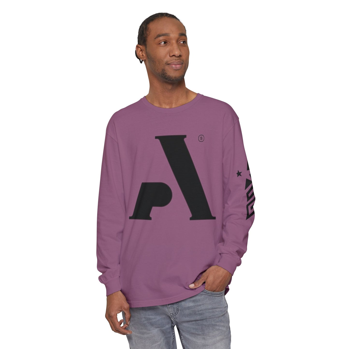 AP Logo  Long Sleeve T-Shirt | Casual Wear, Gift for Him Everyday Essentials, Trendy Fashion, Graphic Tee