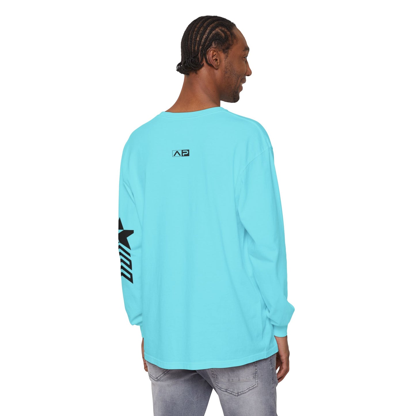 AP Logo  Long Sleeve T-Shirt | Casual Wear, Gift for Him Everyday Essentials, Trendy Fashion, Graphic Tee