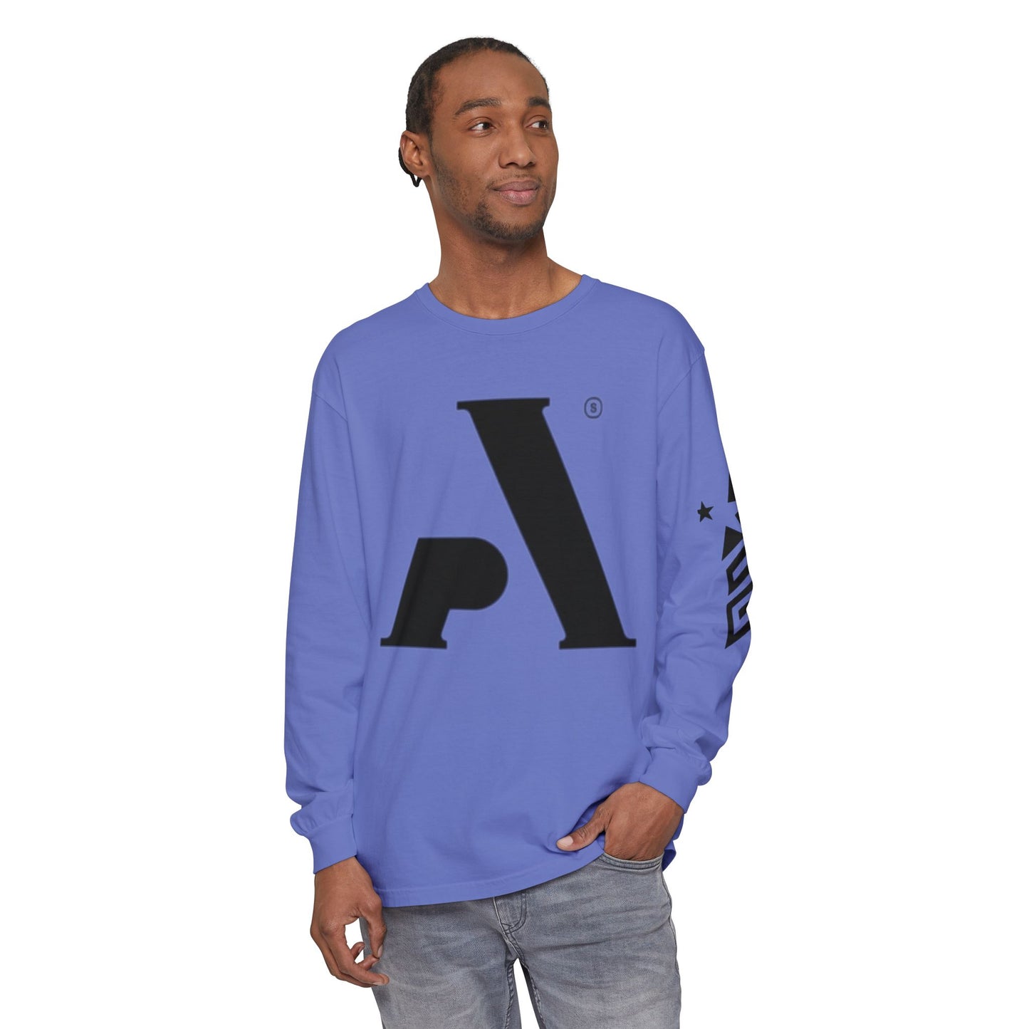 AP Logo  Long Sleeve T-Shirt | Casual Wear, Gift for Him Everyday Essentials, Trendy Fashion, Graphic Tee