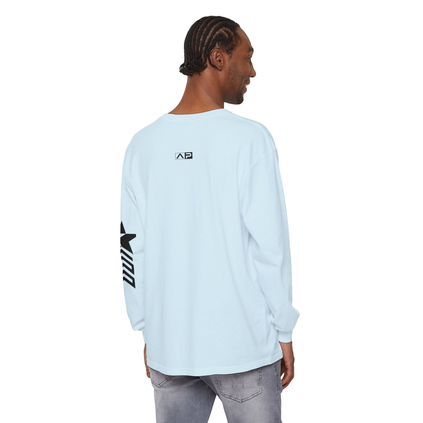 AP Logo  Long Sleeve T-Shirt | Casual Wear, Gift for Him Everyday Essentials, Trendy Fashion, Graphic Tee