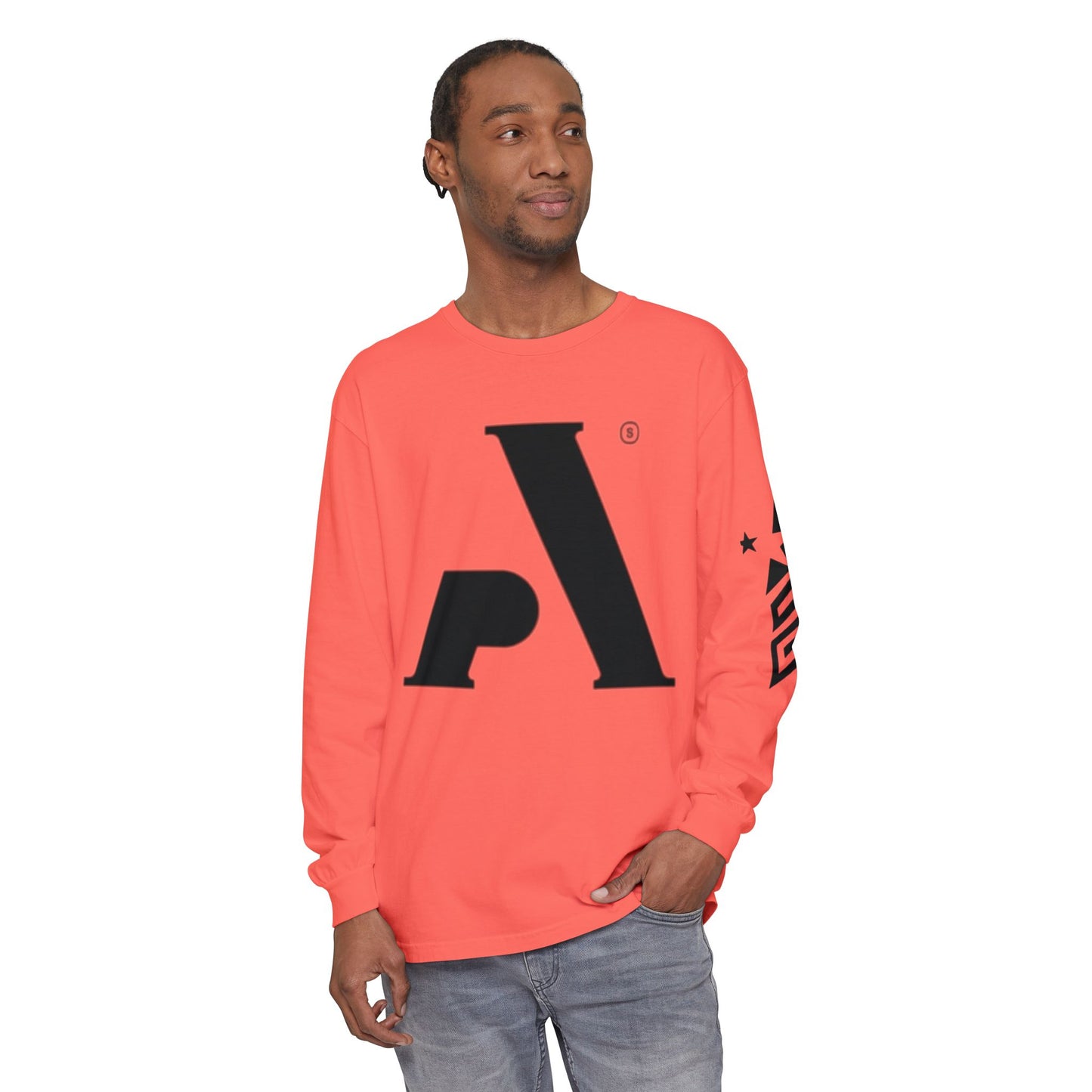 AP Logo  Long Sleeve T-Shirt | Casual Wear, Gift for Him Everyday Essentials, Trendy Fashion, Graphic Tee