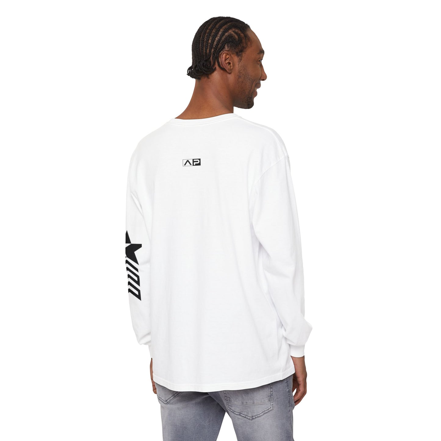 AP Logo  Long Sleeve T-Shirt | Casual Wear, Gift for Him Everyday Essentials, Trendy Fashion, Graphic Tee