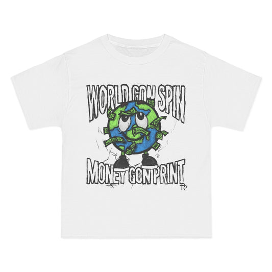 AP World Gone Spin T-Shirt Vintange Cartoon Tee