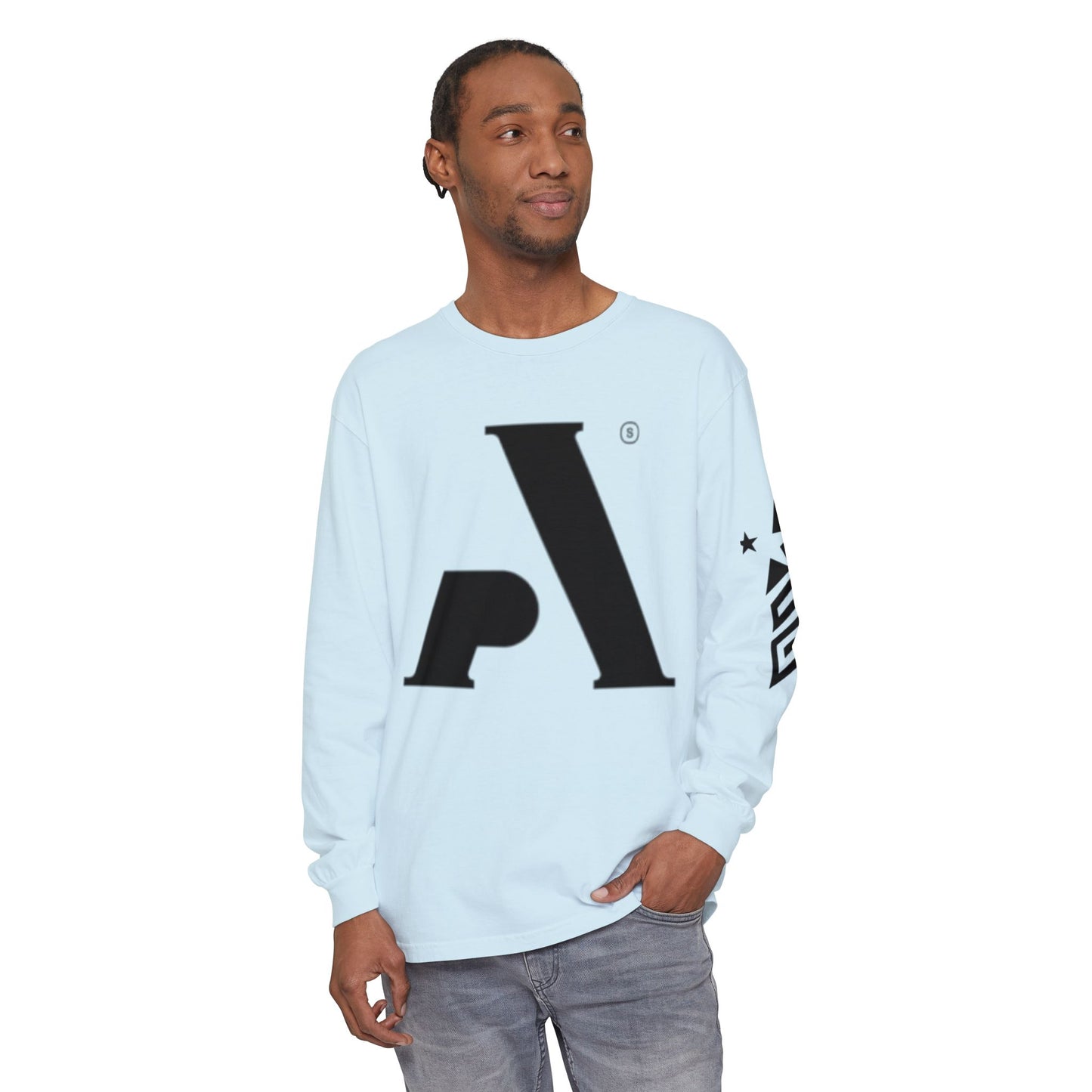 AP Logo  Long Sleeve T-Shirt | Casual Wear, Gift for Him Everyday Essentials, Trendy Fashion, Graphic Tee
