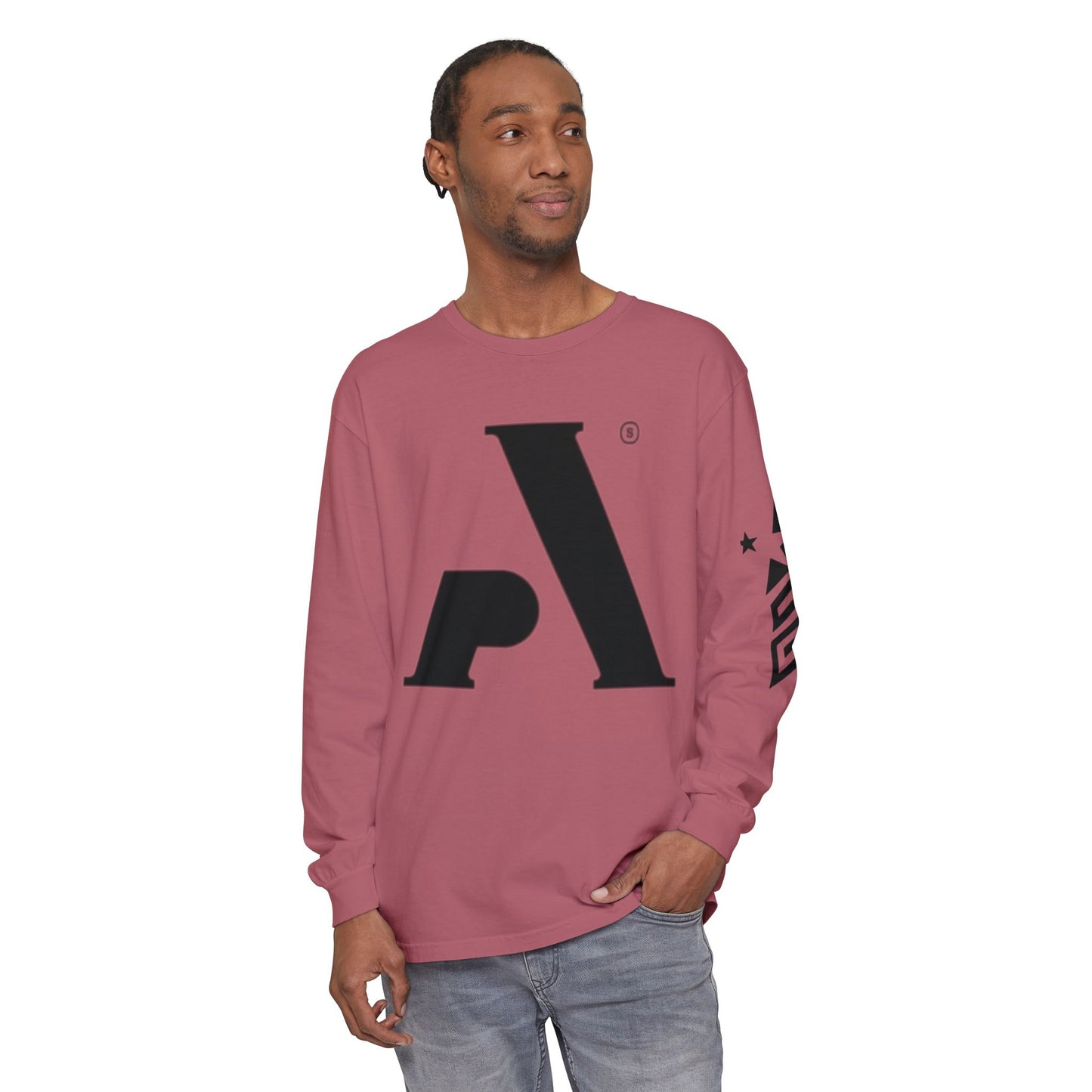 AP Logo  Long Sleeve T-Shirt | Casual Wear, Gift for Him Everyday Essentials, Trendy Fashion, Graphic Tee