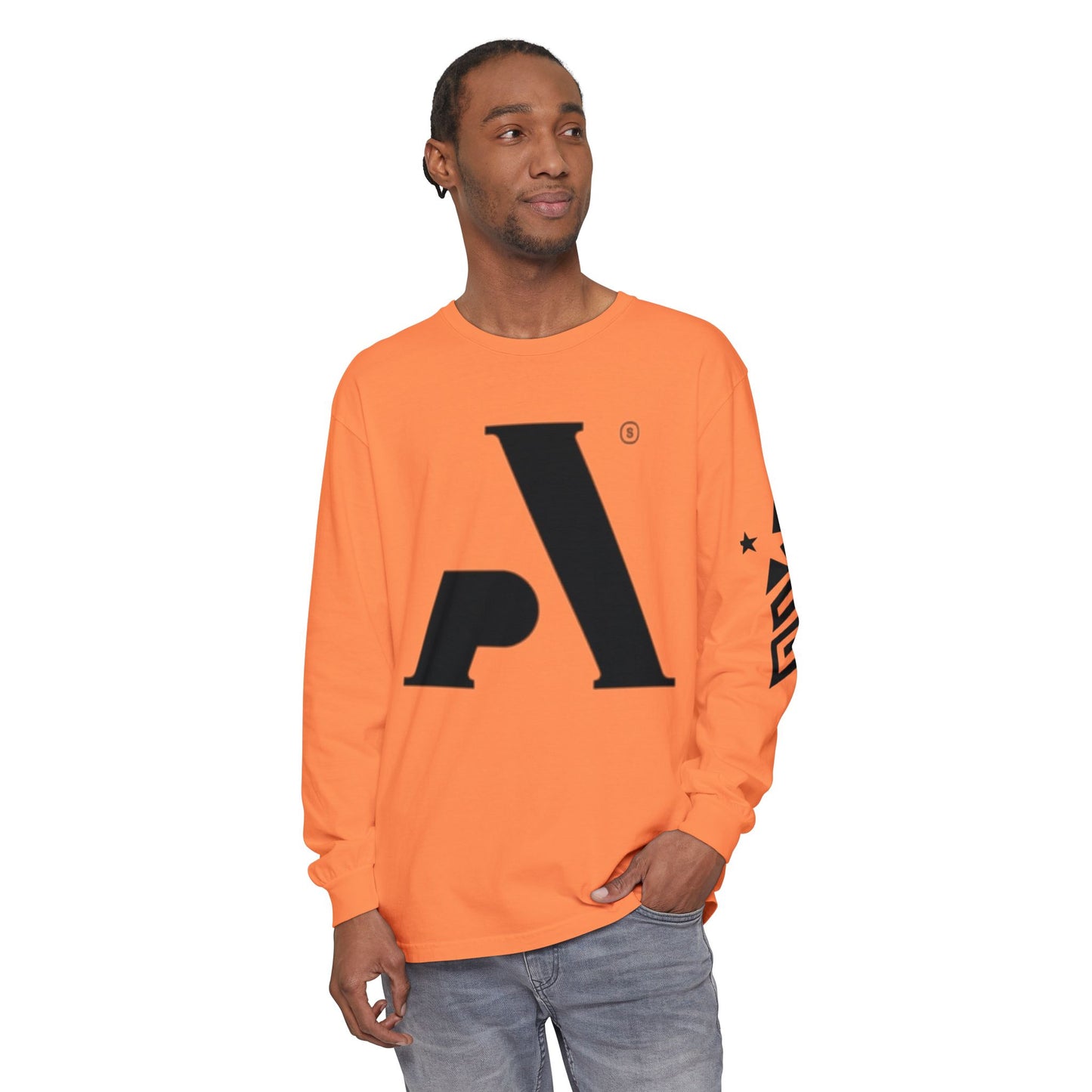 AP Logo  Long Sleeve T-Shirt | Casual Wear, Gift for Him Everyday Essentials, Trendy Fashion, Graphic Tee