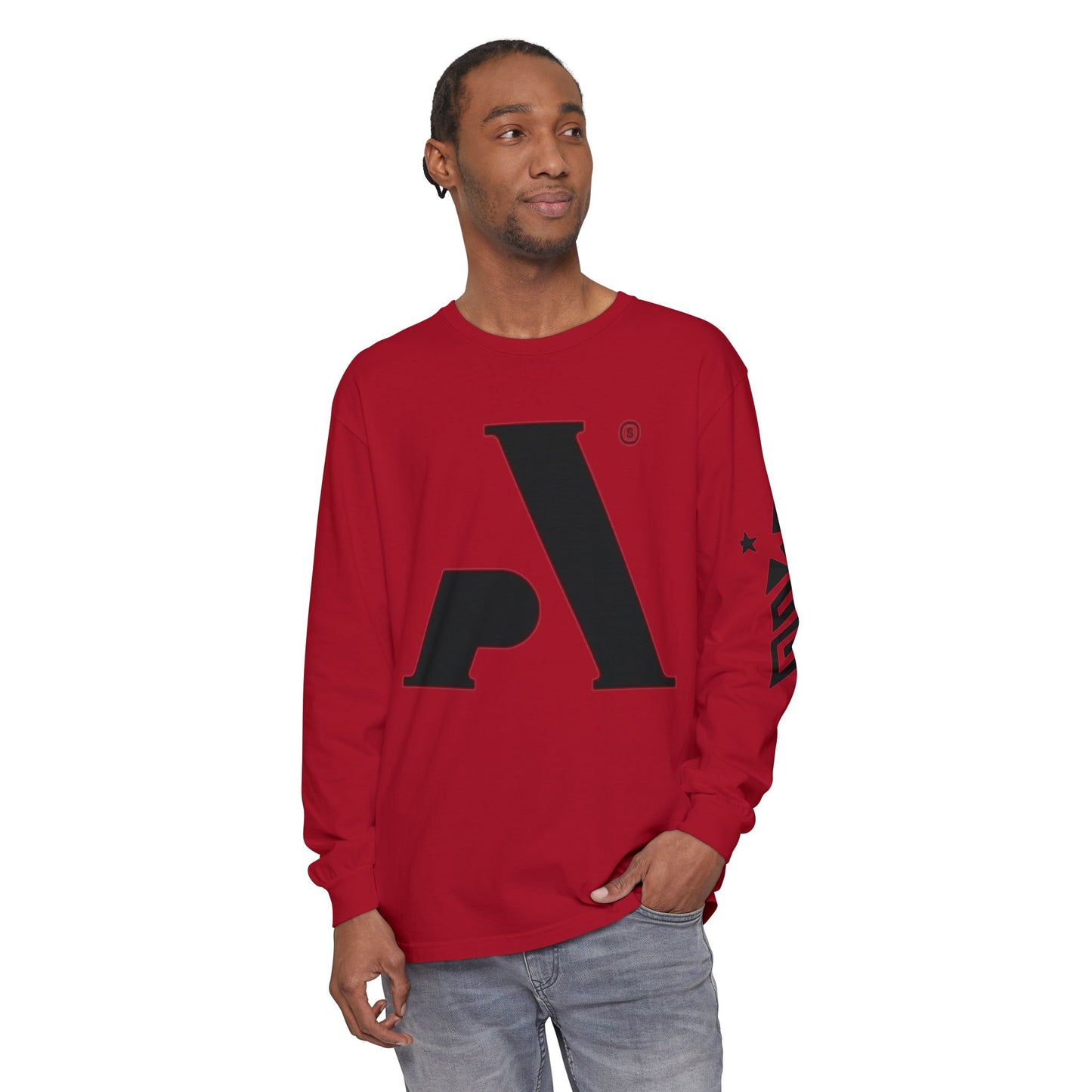 AP Logo  Long Sleeve T-Shirt | Casual Wear, Gift for Him Everyday Essentials, Trendy Fashion, Graphic Tee