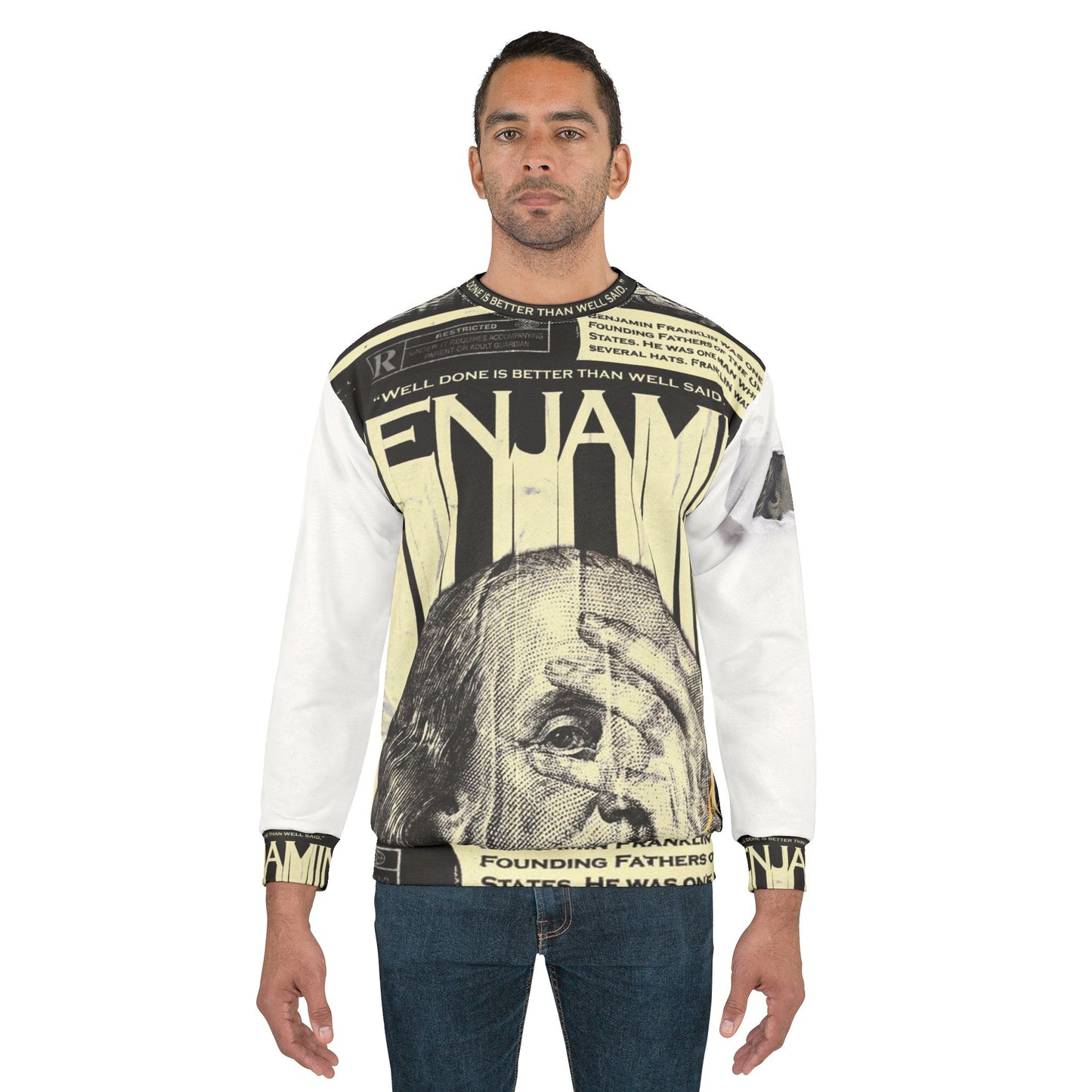 AP Benjamin Franklin Quote Sweatshirt, Graphic Sweatshirt, Unique Apparel, , Gift for Scholars