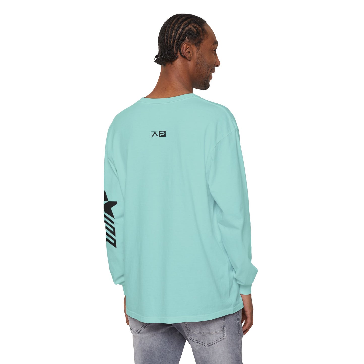 AP Logo  Long Sleeve T-Shirt | Casual Wear, Gift for Him Everyday Essentials, Trendy Fashion, Graphic Tee
