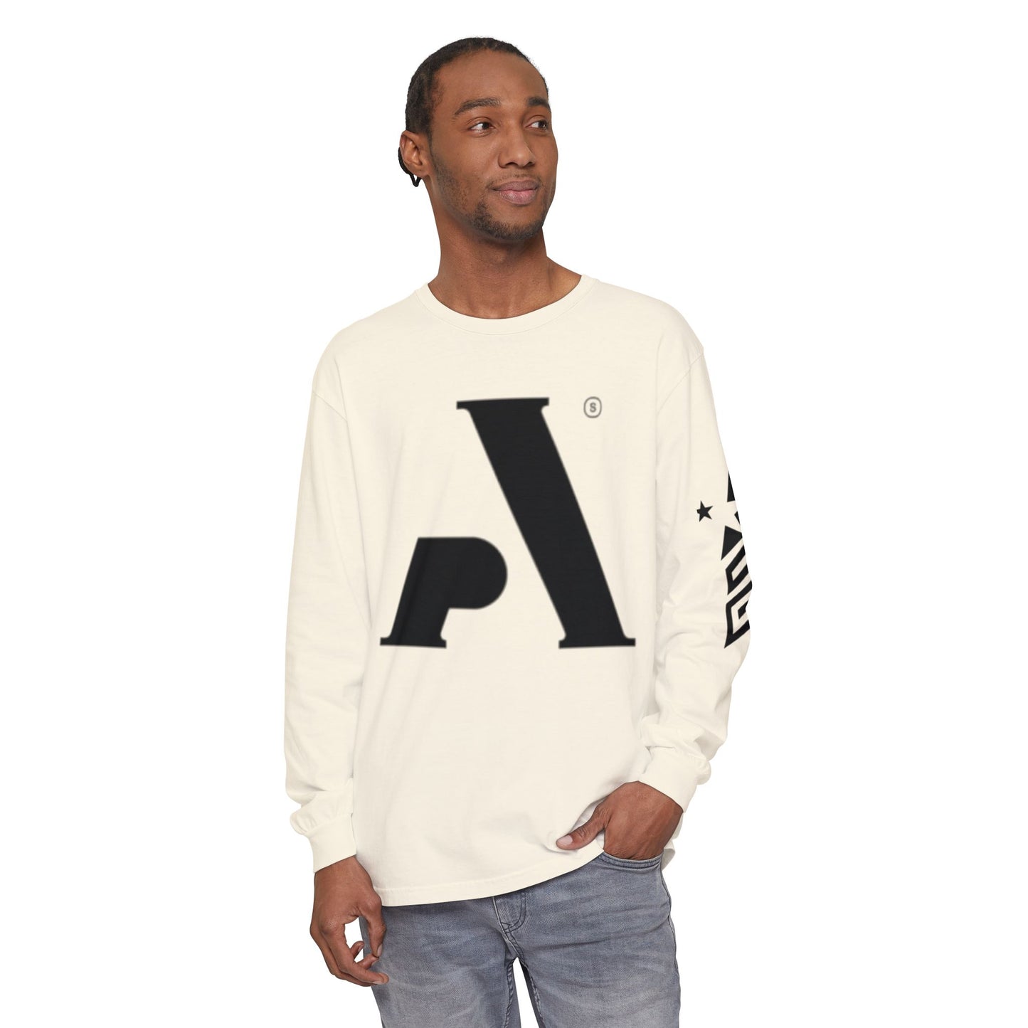 AP Logo  Long Sleeve T-Shirt | Casual Wear, Gift for Him Everyday Essentials, Trendy Fashion, Graphic Tee