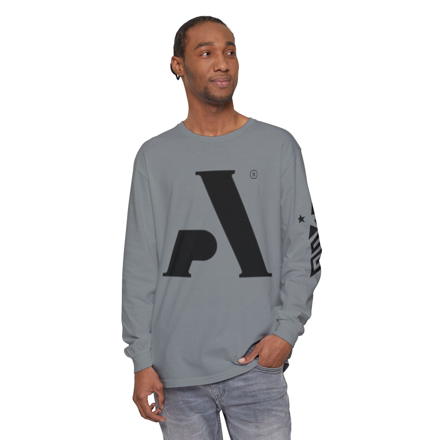 AP Logo  Long Sleeve T-Shirt | Casual Wear, Gift for Him Everyday Essentials, Trendy Fashion, Graphic Tee