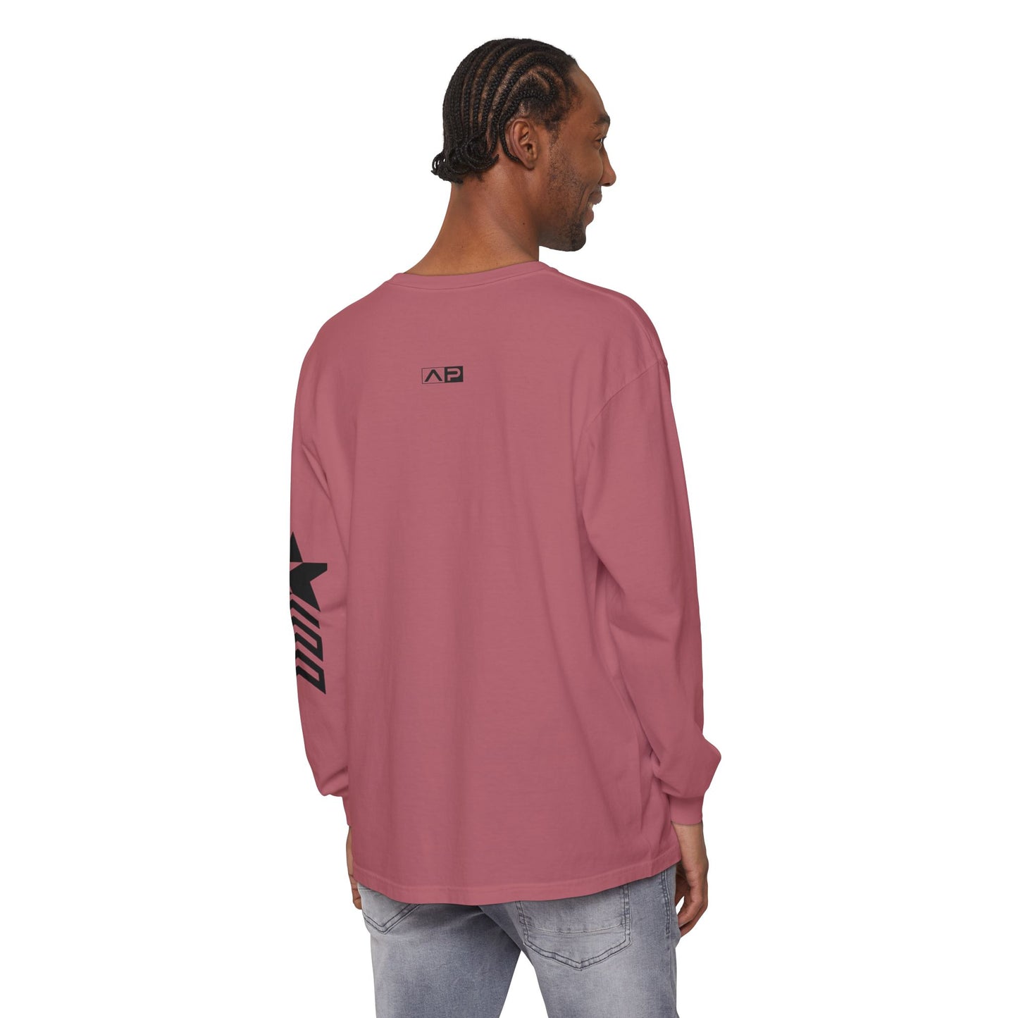 AP Logo  Long Sleeve T-Shirt | Casual Wear, Gift for Him Everyday Essentials, Trendy Fashion, Graphic Tee