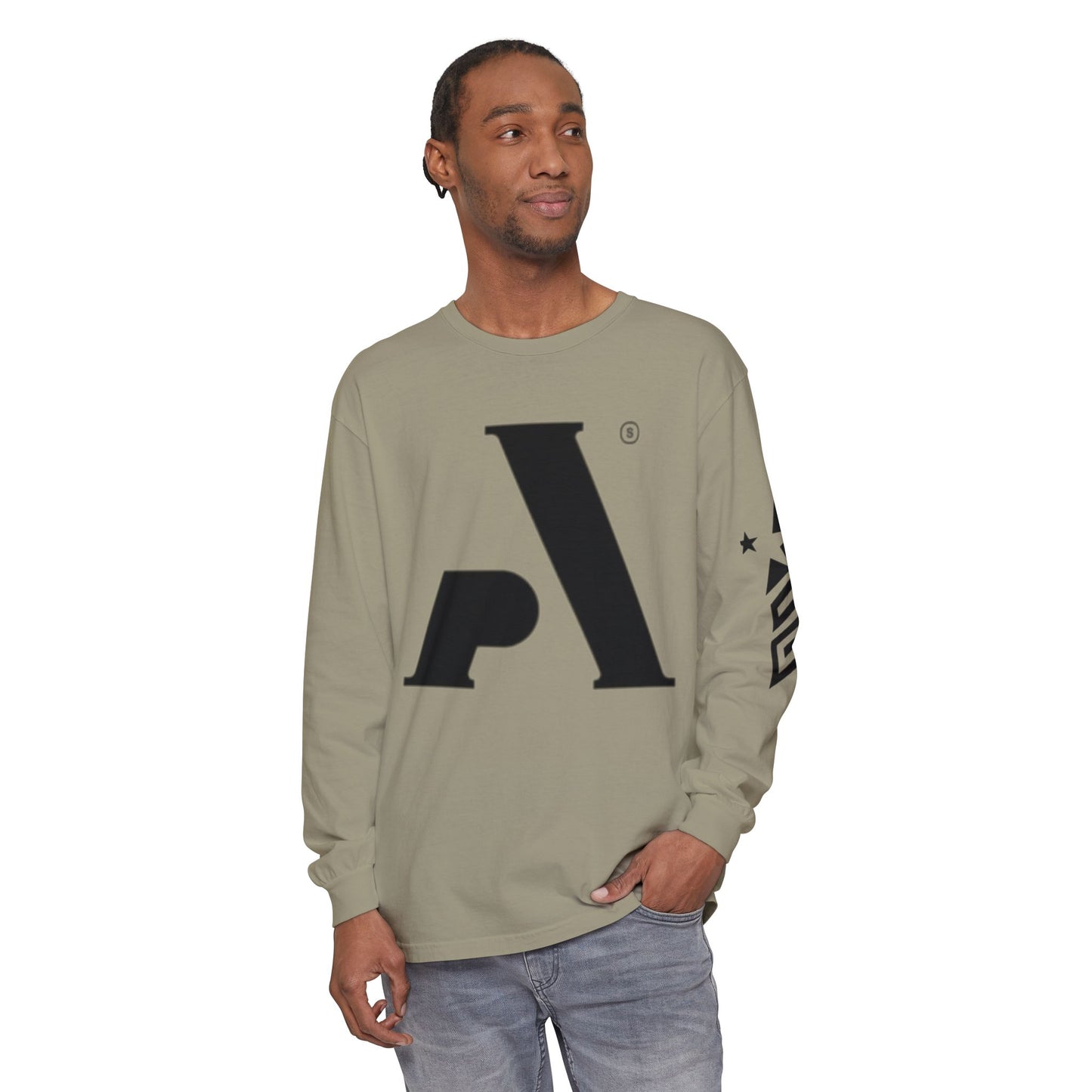 AP Logo  Long Sleeve T-Shirt | Casual Wear, Gift for Him Everyday Essentials, Trendy Fashion, Graphic Tee