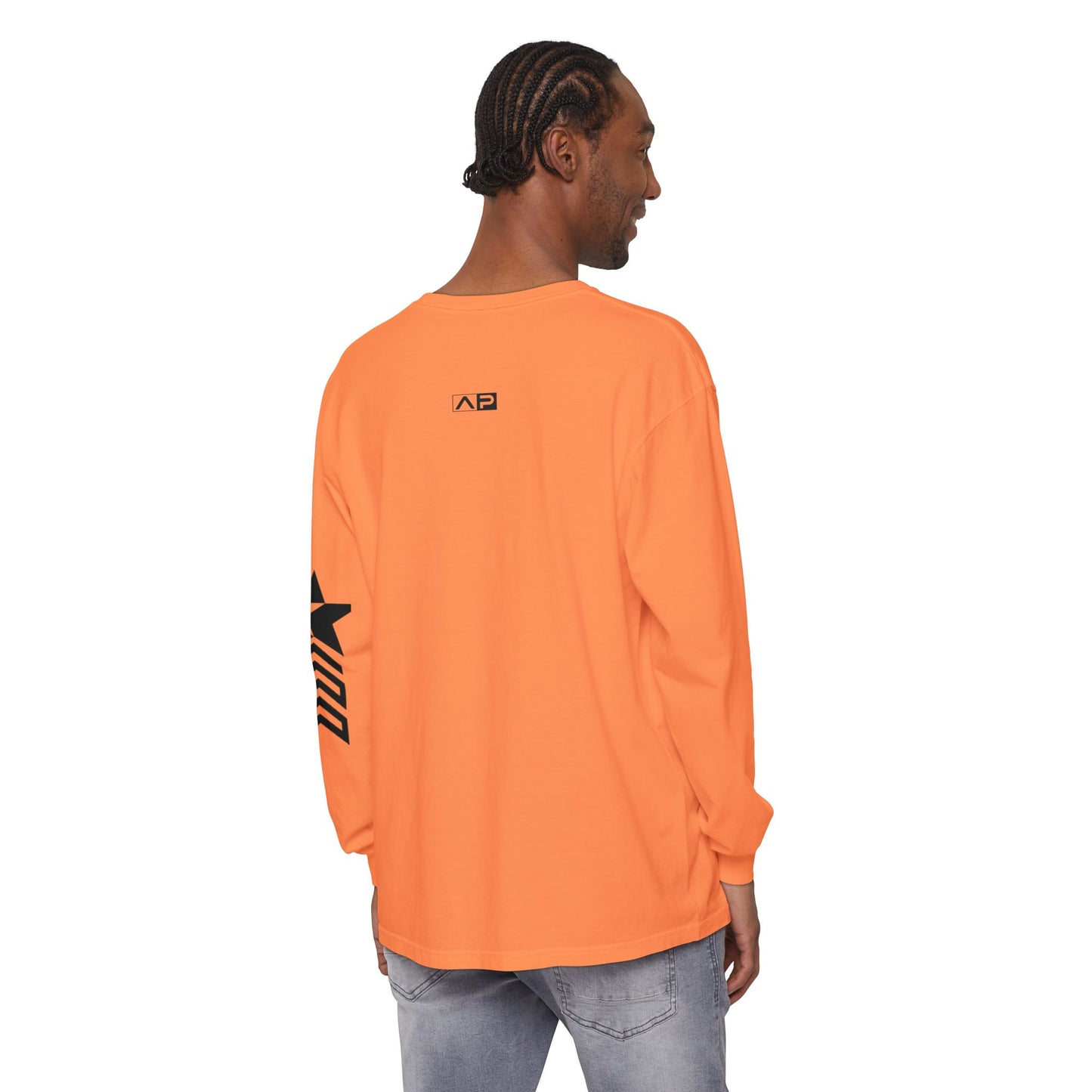 AP Logo  Long Sleeve T-Shirt | Casual Wear, Gift for Him Everyday Essentials, Trendy Fashion, Graphic Tee