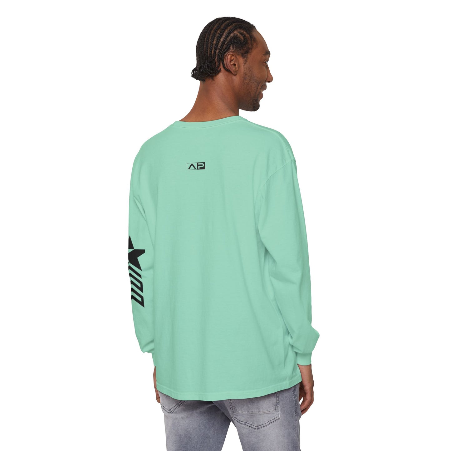 AP Logo  Long Sleeve T-Shirt | Casual Wear, Gift for Him Everyday Essentials, Trendy Fashion, Graphic Tee